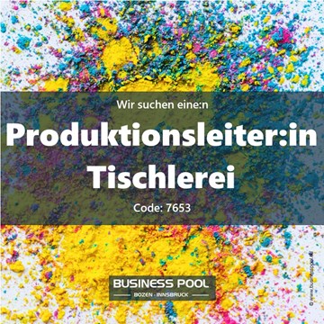 Produktionsleiter:in Tischlerei